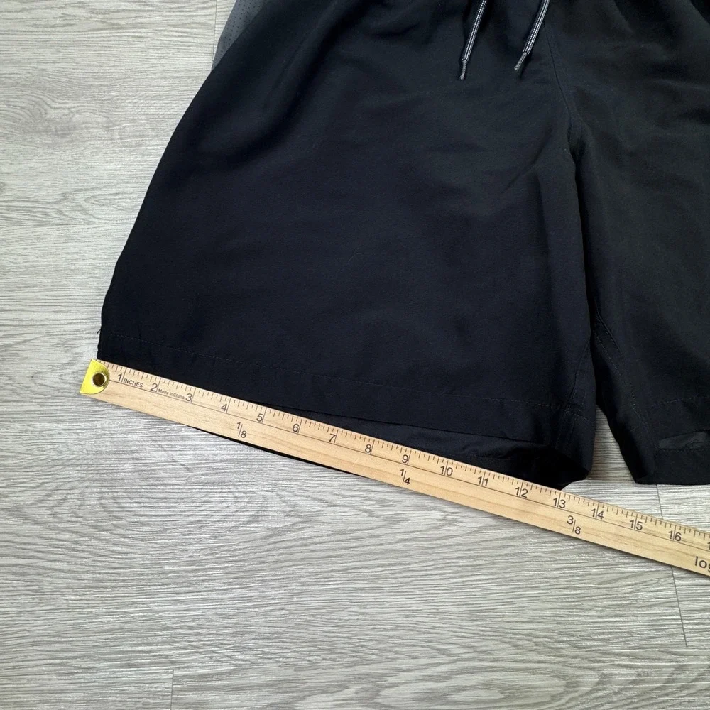 Nike Mens Shorts Athletic Running Training Black Grey‎ XXL Drawstring Mesh Lined
